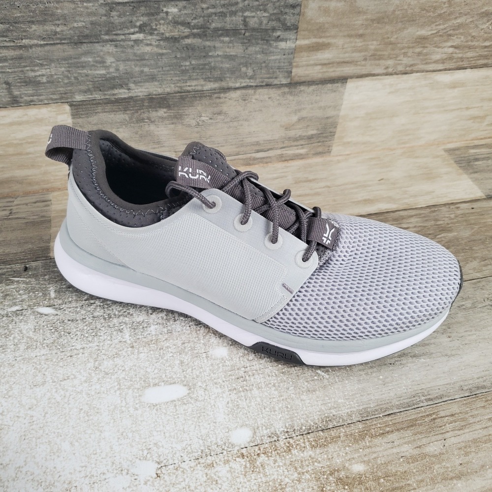 Kuru Atom Cloud Womens Shoes Sz 8.5 M Running Gray Black Mesh Lace Up Sneakers